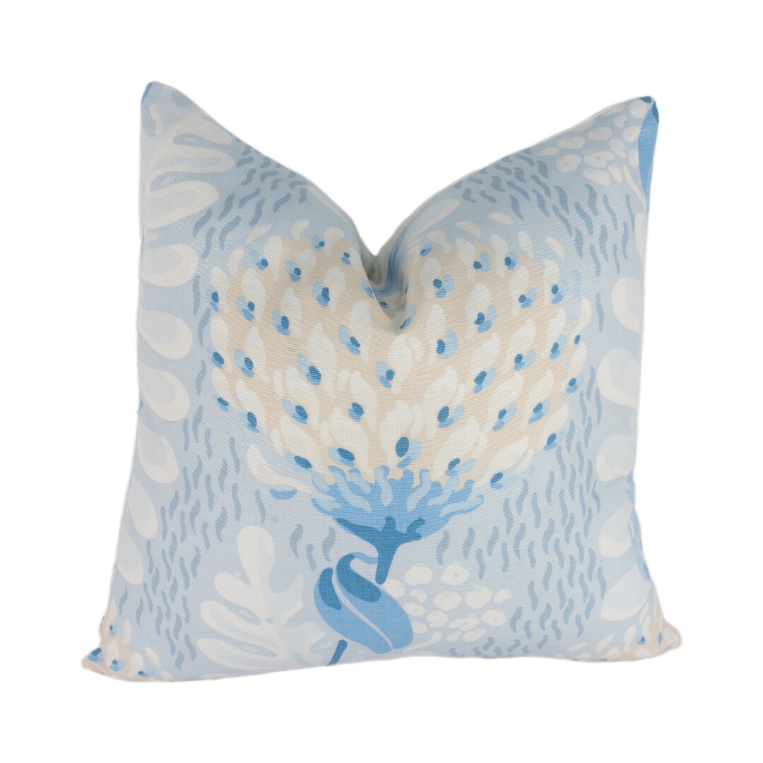 Thibaut Tiverton Spa Blue Stunning Cushion Cover Pillow Throw Designer