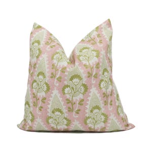 Thibaut - Anna French - Cornwall - Blush - Beautiful Botanical Paisley Designer Cushion Cover - Luxury Throw Pillow - Handmade Home Décor