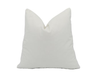 Designer Velvet Stunning White Cushion Cover Throw Pillow Home Décor