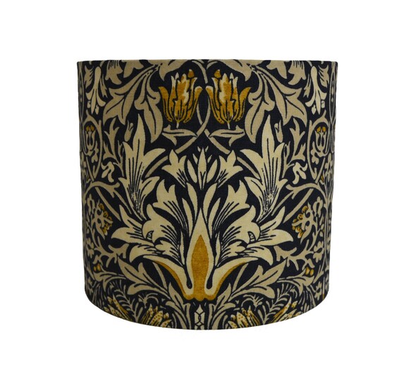 WILLIAM MORRIS /'SNAKESHEAD/' CUSHION COVERS INDIGO//HEMP