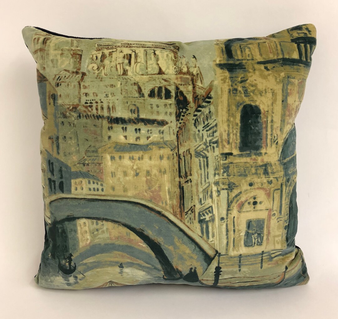 Zoffany Gondolier Twilight Velvet Fabric Cushion Covers Pillow Throw 17 X 17 Etsy
