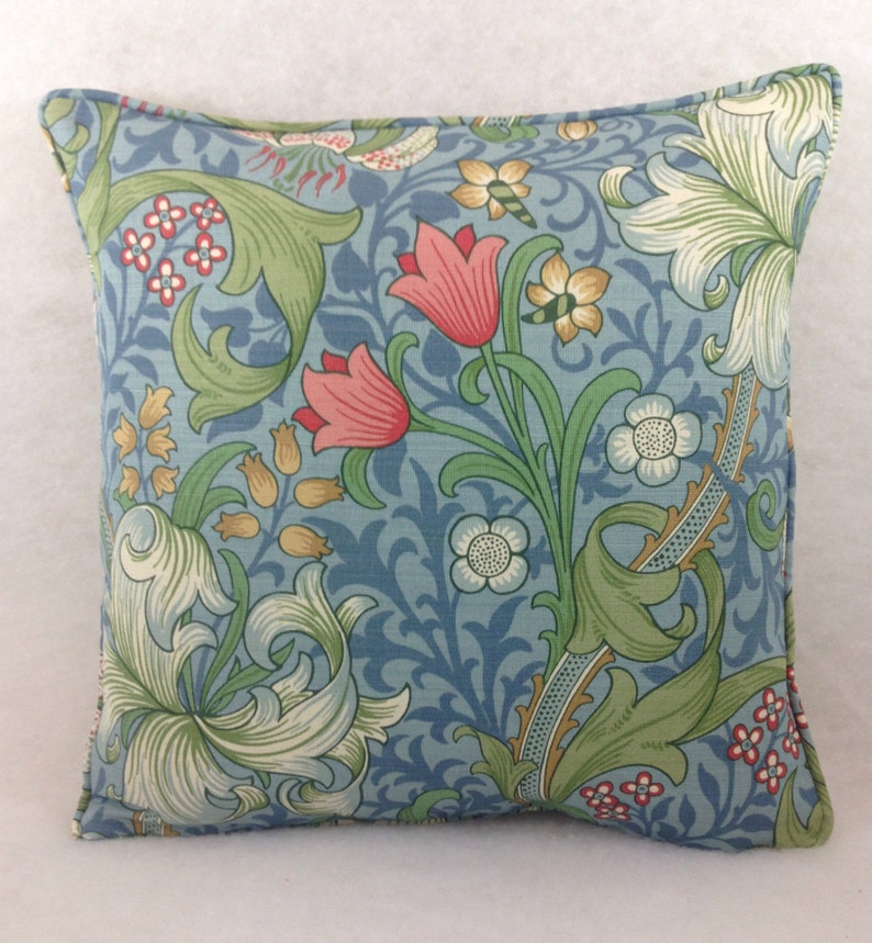 William Morris Golden Lily Major Mineral Cushion Cover Etsy