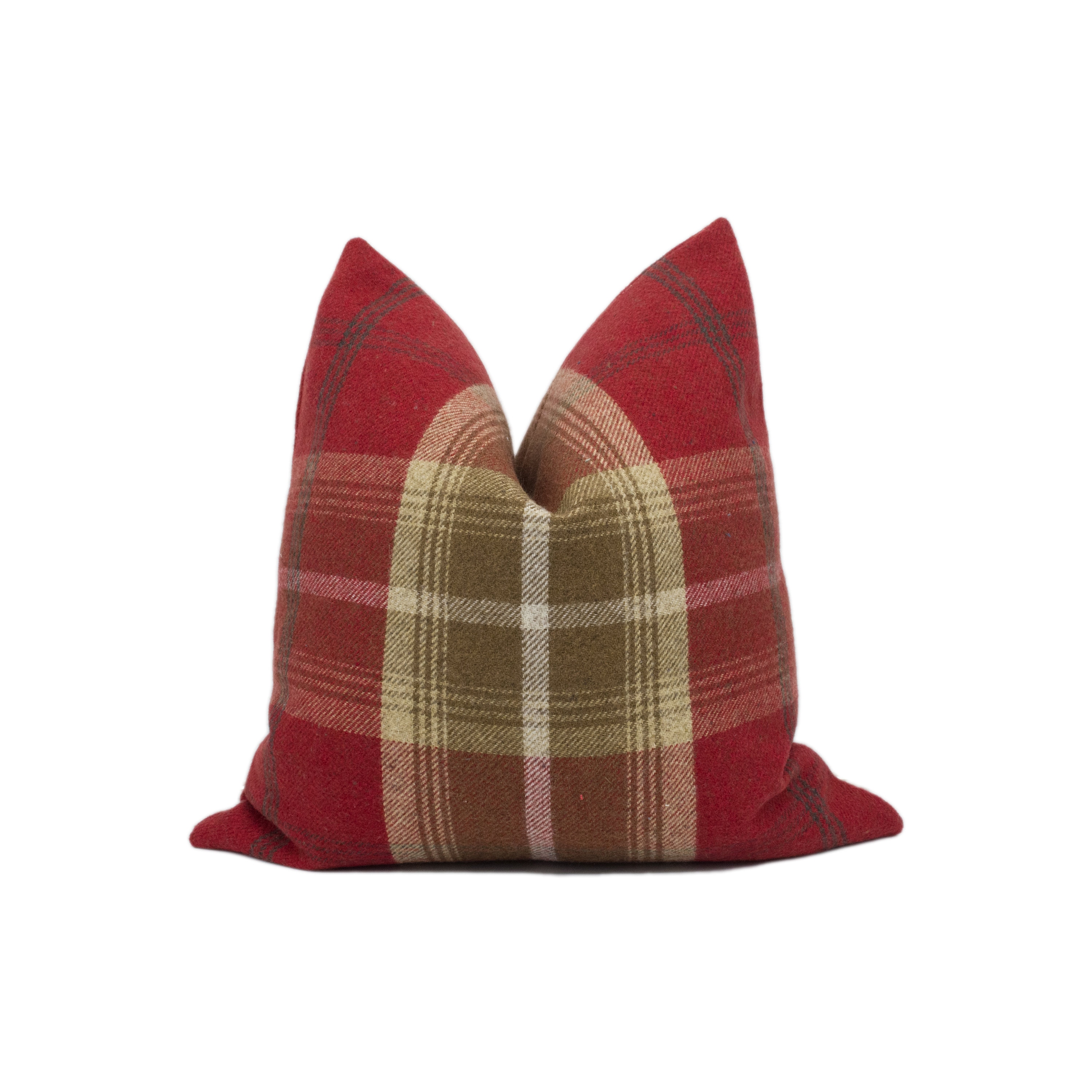 Porter Stone Balmoral Red Plaid Tartan Cushion Cover