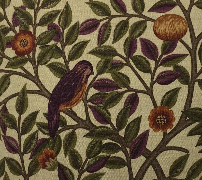 William Morris - Kelmscott Tree - Mulberry / Russet - Classic English Designer Cushion Cover - Luxury Throw Pillow - Handmade Home Decor image 4