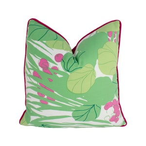 Schumacher - Sea Grapes - Tropical - Modern Classic Tropical Designer Cushion Cover - Handmade Throw Pillow - Luxury Home Decor