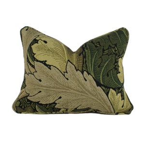 William Morris - Acanthus Tapestry - Forest / Hemp - Classic English Woven Leaves Designer Cushion Cover Home Decor Throw Pillow