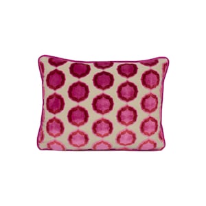 Manuel Canovas - Tiana - Rose / Orange - Glamorous Designer Cut Velvet Cushion Cover - Handmade Throw Pillow - Designer Home Décor image 2