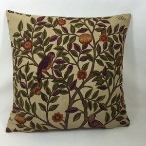 William Morris - Kelmscott Tree - Mulberry / Russet - Classic English Designer Cushion Cover - Luxury Throw Pillow - Handmade Home Decor image 2