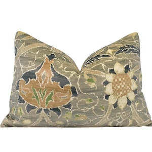 William Morris - Montreal Velvet - Grey / Charcoal -  Sumptuous Persian Velvet Floral Designer Cushion Cover - Luxury Throw Pillow