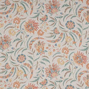Colefax and Fowler - Campion - Red/ Sand - Turkish Inspired Floral Cushion Cover - Colourful Islamic Artistic Pillow Cover