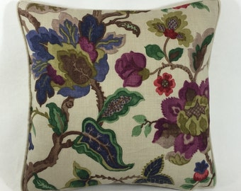 Sanderson - Amanpuri - Original Chintz  - Stunning Cushion Cover Throw Pillow Designer Home Decor