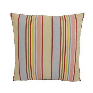 Prestigioso - Addison - Chintz - Bonita funda de cojín de rayas de colores - Funda de cojín hecha a mano - Diseñador de decoración del hogar