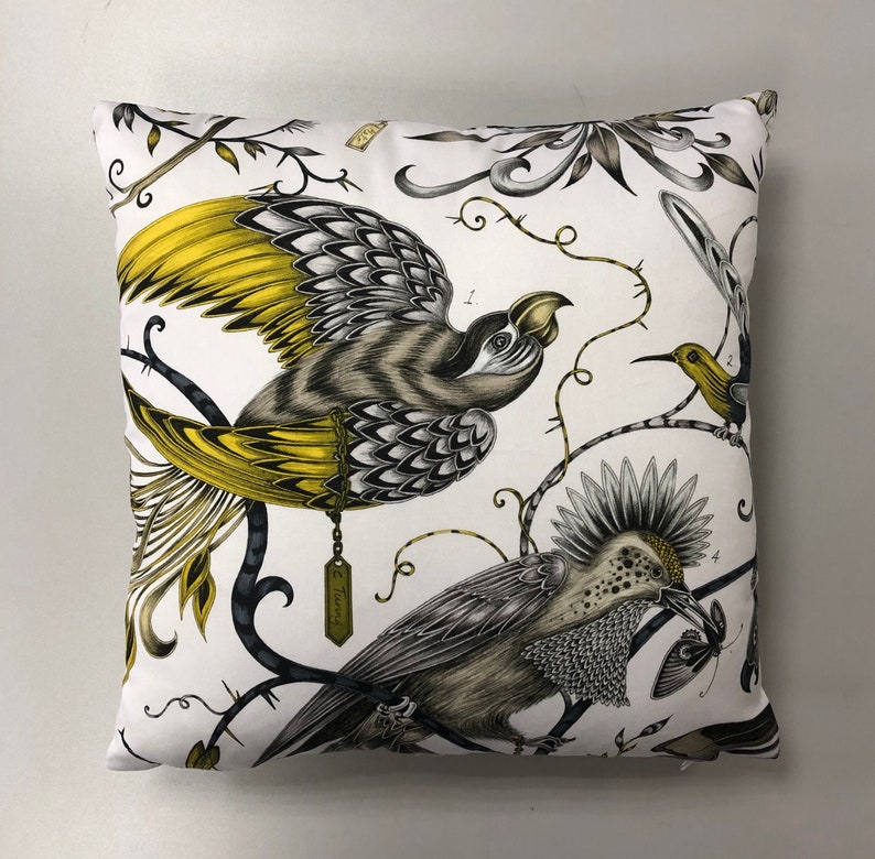 Audubon Clarke and Clarke Cushion Cover Pillow Throw Gold