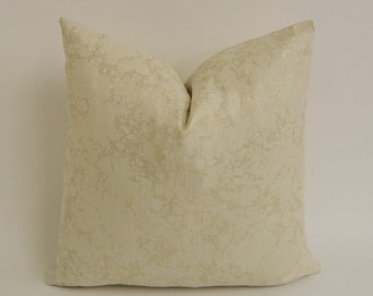 Clarke and Clarke - Pietra - Avorio / Oro - Splendida fodera per cuscino in metallo dorato, design per la casa