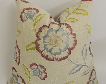 Clarke and Clarke - Richmond - Hallon / Duckegg - Fantastiskt broderat designerkuddfodral Prydnadskudde Heminredning