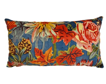 Superbe housse de coussin de designer en velours floral - Coussin fait main - Décoration d'intérieur de luxe