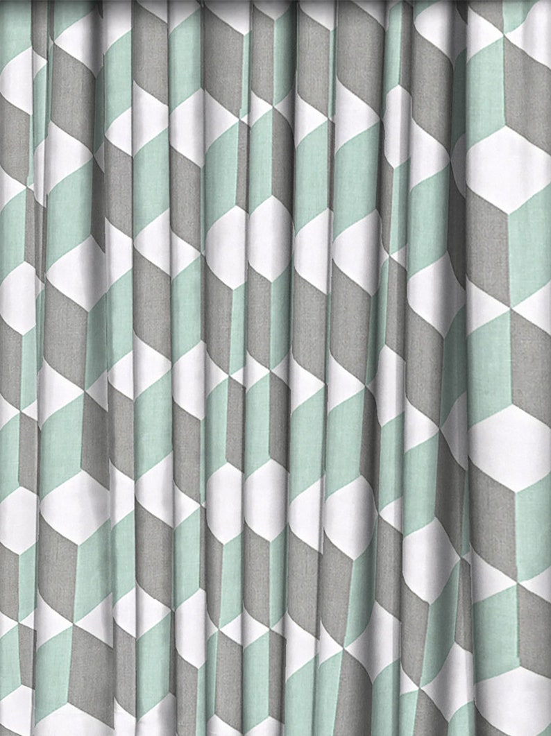 buy by the metre Jet Saffron Aqua Made to Measure Curtains Cube Prestigious Textiles