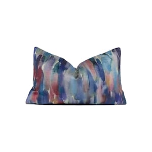 Voyage - Azima - Cobalt - Capa de almofada de veludo iridescente deslumbrante, decoração de casa de designer