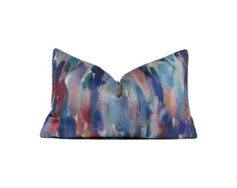 Voyage - Azima - Cobalt - Stunning Iridescent Velvet Cushion Cover Throw Pillow Designer Home Decor