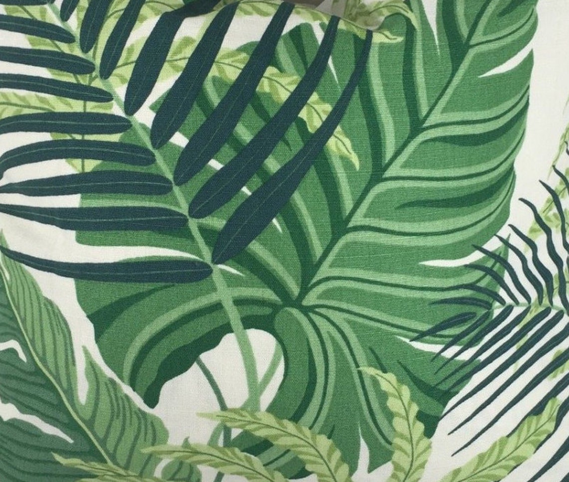 Sanderson Fabric Cushion Cover Manila in green design and Etsy