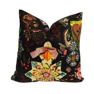 Designers Guild / Christian Lacroix - Cocarde - Reglisse - Cushion Cover Throw Pillow Designer Home Decor