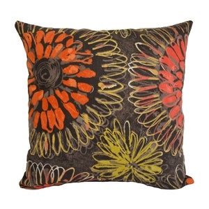 Scion - Aloha - Spice - Warmer, lebendiger Kissenbezug im Blumen Batik Stil - Handgemachter Dekokissen Designer Wohnkultur