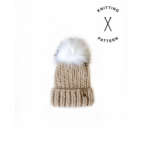 Knitted Pattern | The Dawson Beanie | Child, Toddler and Baby Sizes | Instant Download