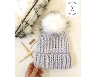 Knitted Pattern | The Dawson Beanie | Adult Size | Instant Download