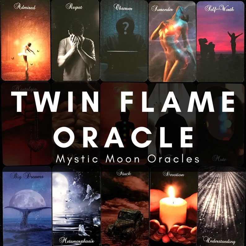 Twin Flame Journey Oracle Cards PRE-ORDER (Free Shipping) Tarot Cards, Tarot Readings, Angel Readings, Psychic, Love Reading, Spiritual 