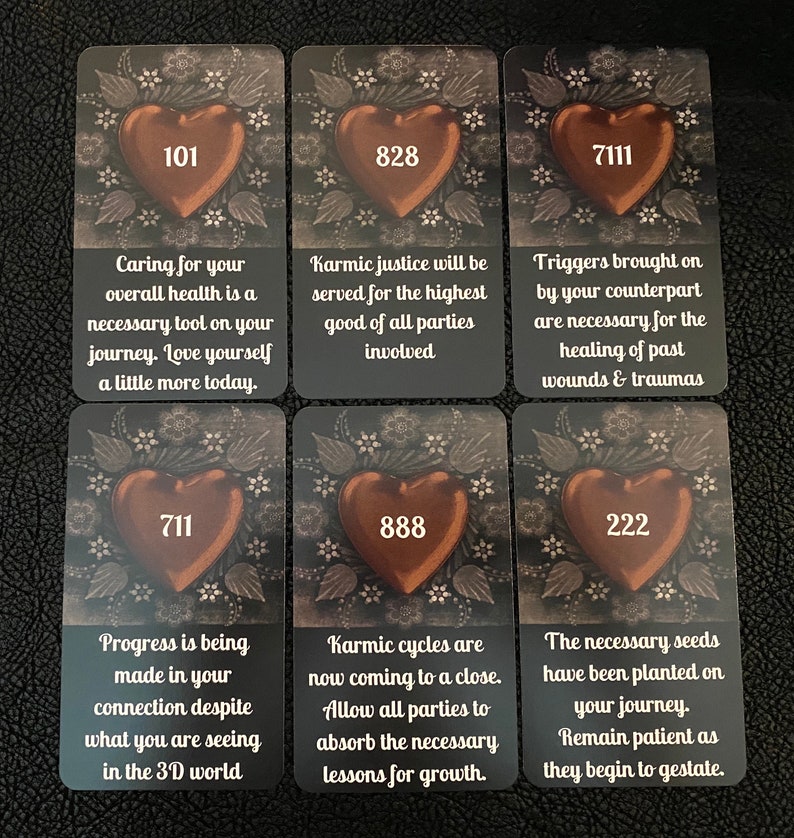 Twin Flame Angel Numbers Oracle by Mystic Moon Ships | Etsy