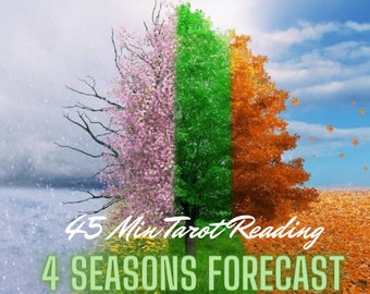 4 Seasons Forecast (Love, Career/Purpose, Self & Spiritual Guidance) - 45 min Pre-Recorded Video Reading (Tarot, Life Purpose, Life Coach)