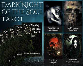 Shadow Tarot Deck Messages for the Dark Night of the Soul 78 Cards Free Shipping