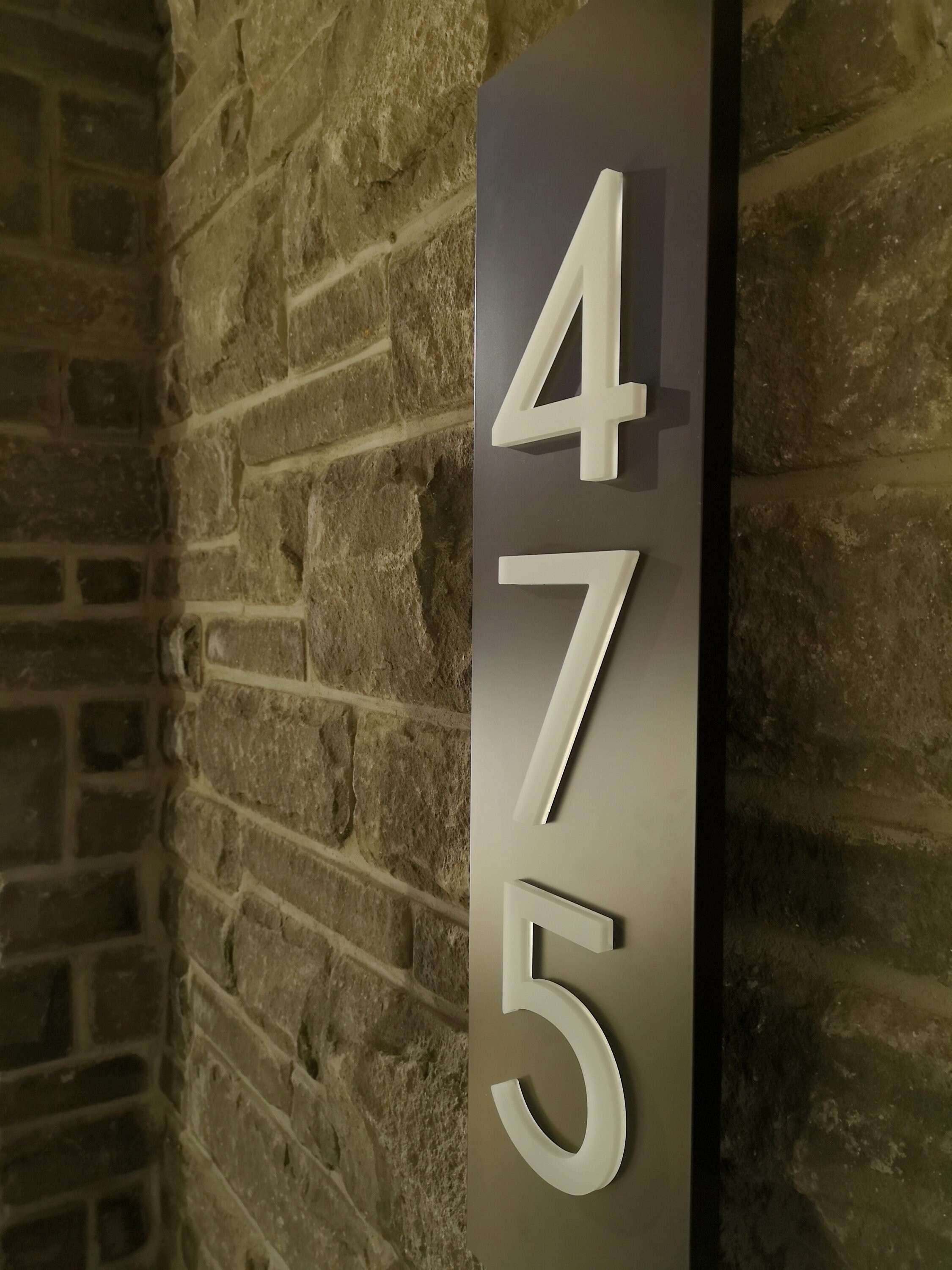 GlowSigns Bespoke LED House Number Sign Solid Aluminum Etsy