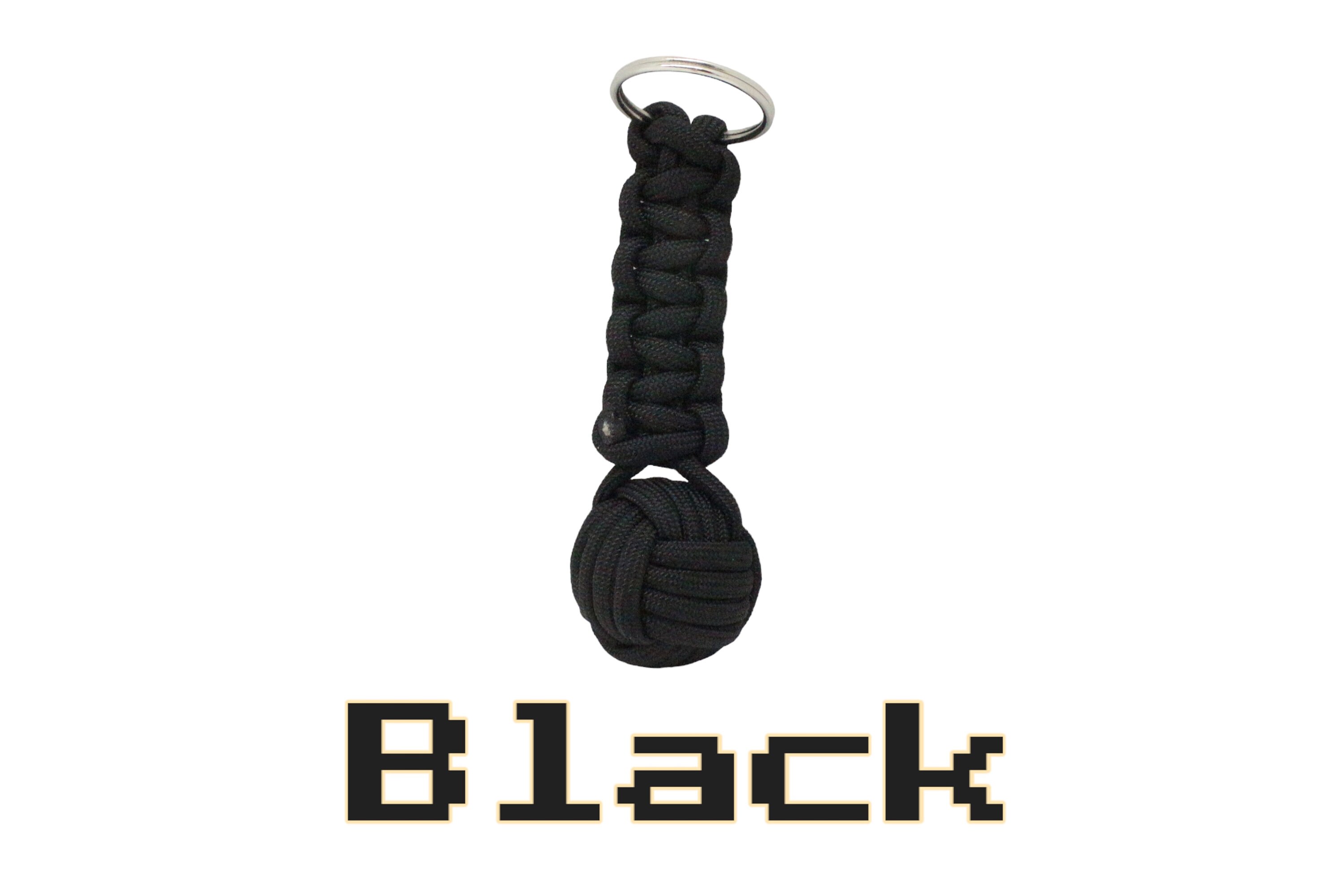 Paracord Monkey Fist Keychain With Steel Ball Core – Survival & EDC Tool