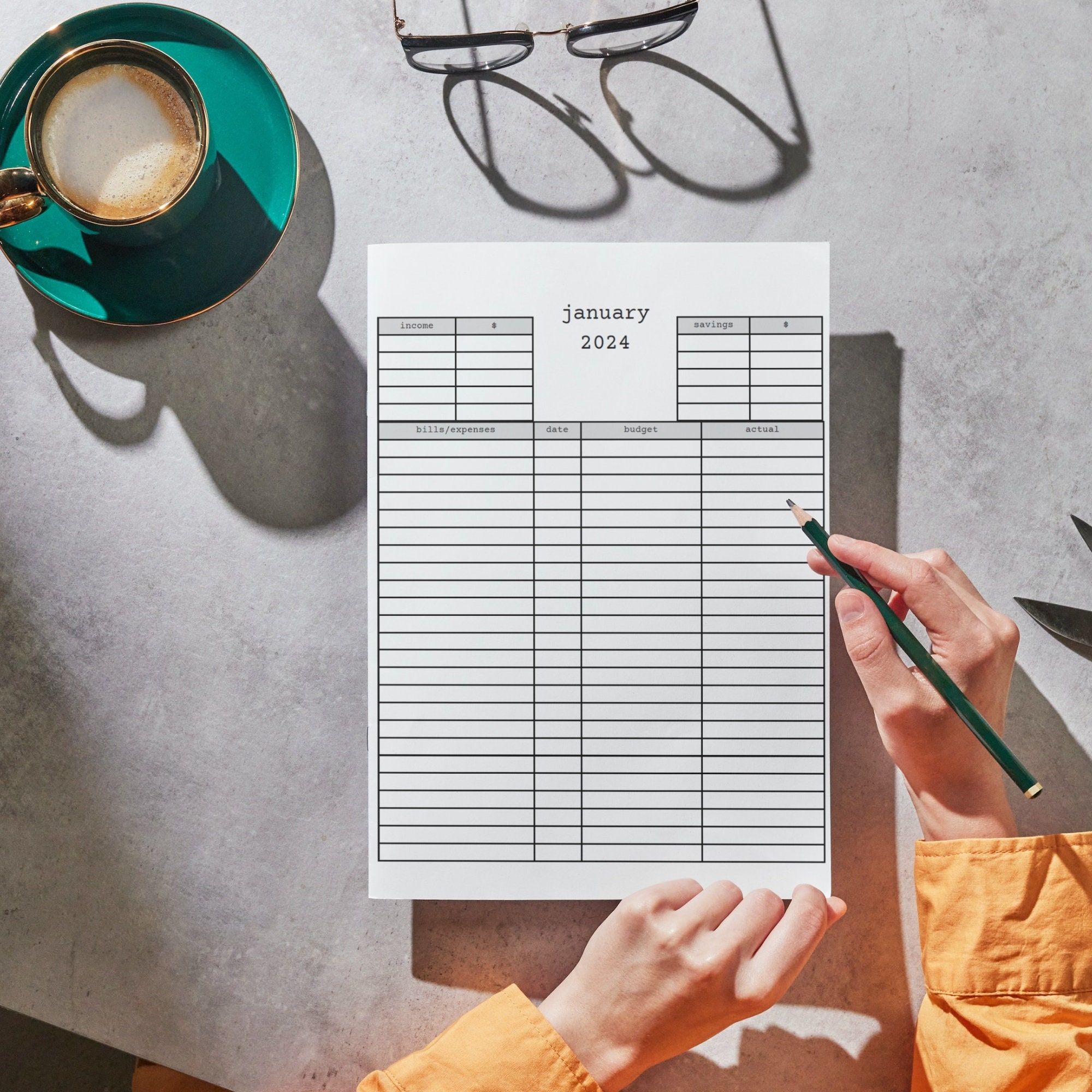Budget Bullet Journal Budget Planner Printable Savings Tracker Goal ...