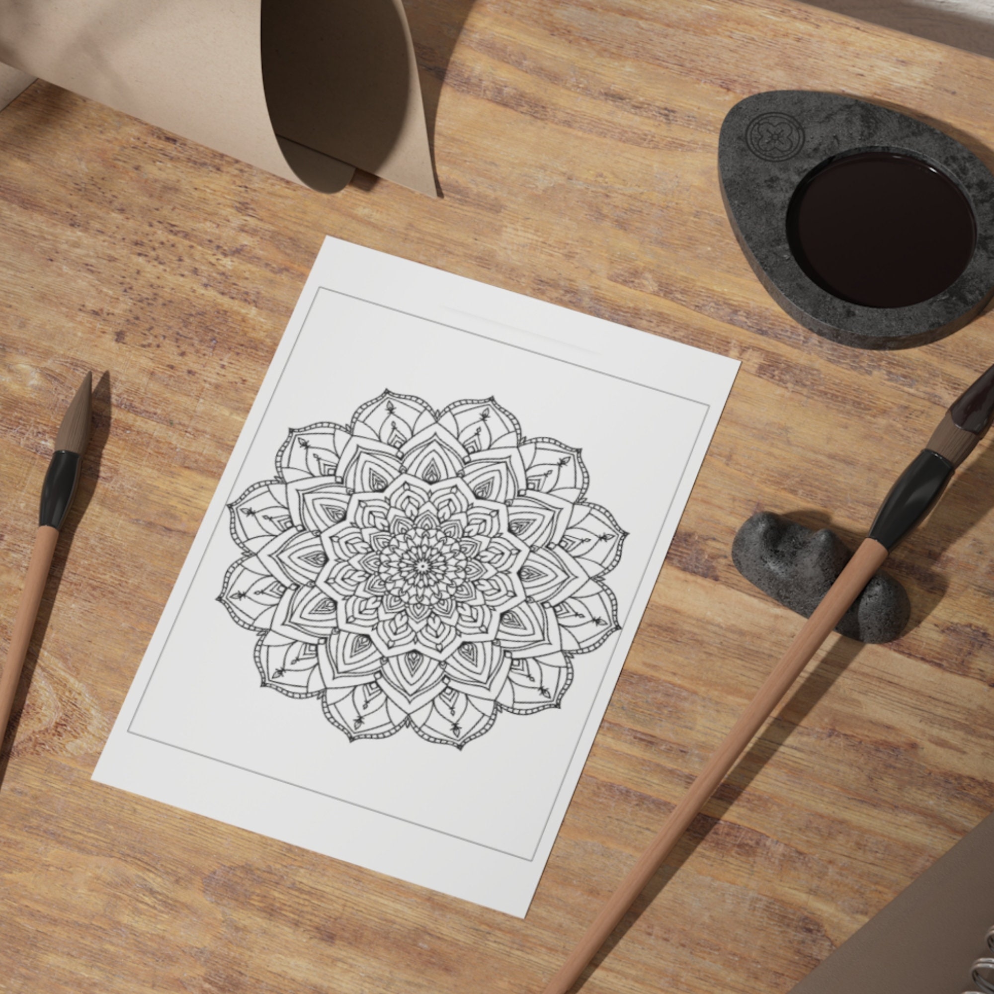 Mindful Coloring Pages - Mandala Meditations | Printable PDF Adult ...