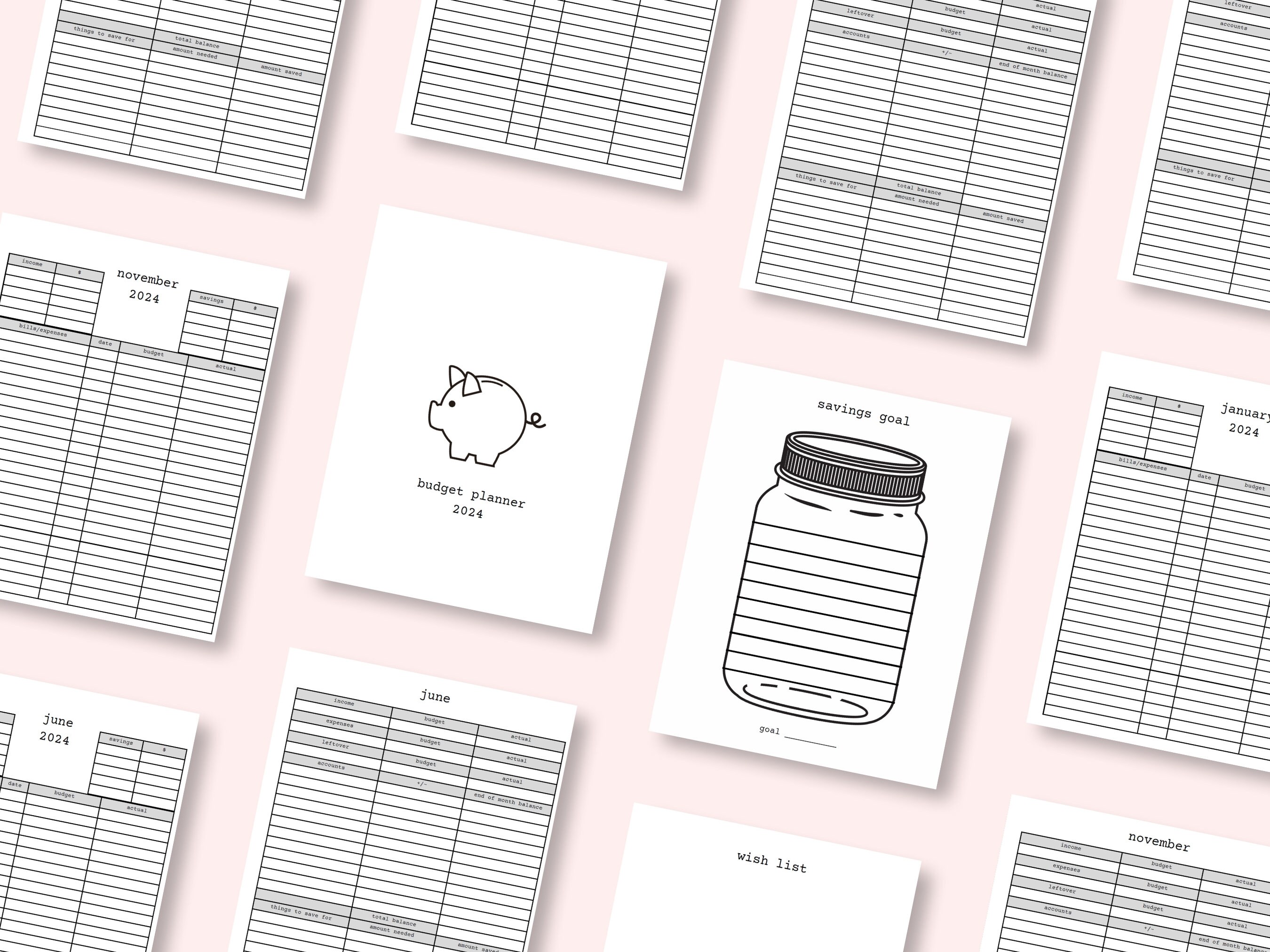 Budget Bullet Journal Budget Planner Printable Savings Tracker Goal ...