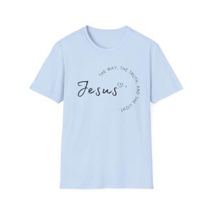 Faith-Inspired Unisex Softstyle T-Shirt - Jesus, Christian Apparel, Inspirational Tee, Casual Wear, Gift for Believers