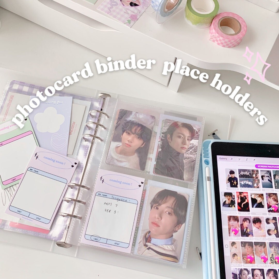 DIGITAL DOWNLOAD Kpop Photocard Binder Place Holders Etsy Australia