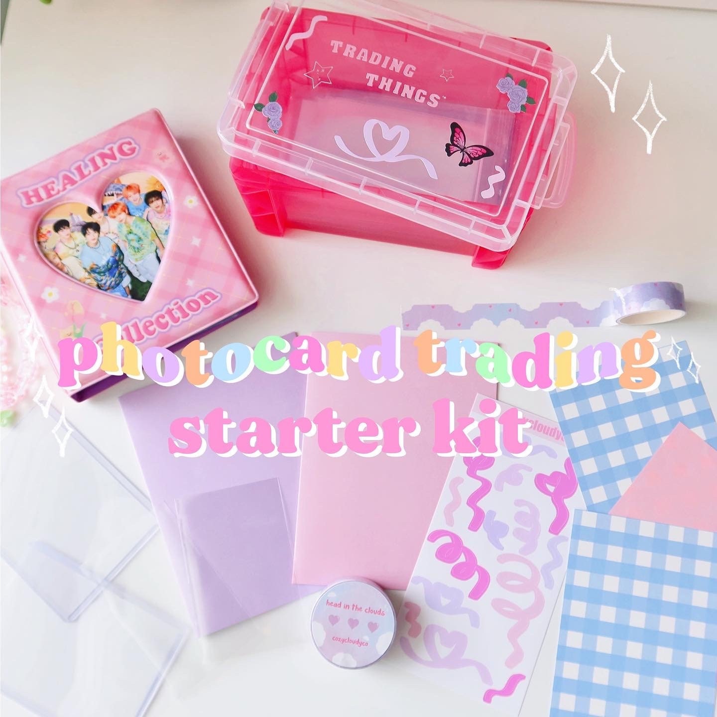 Photocard Trading Starter Kit Kpop Photo Cards Top Loader Etsy