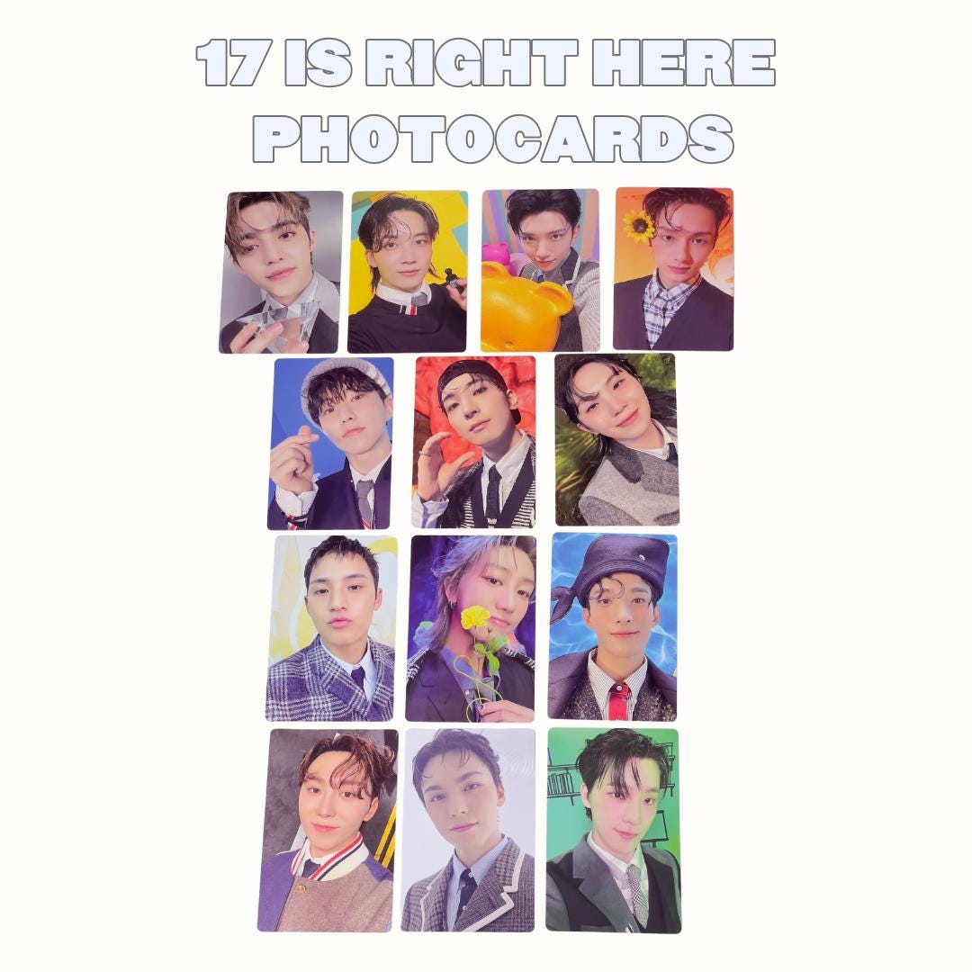 Official Seventeen 17 is Right Here Photocards | Official Kpop ...