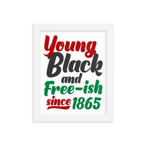 Juneteenth Framed Poster Celebrate 1865 African American | Etsy