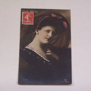 1909 philatelistische Edith Whitney Postkarte mit Trebizonde Turquie d'Asie auf Französisch 10c Stempel stornieren