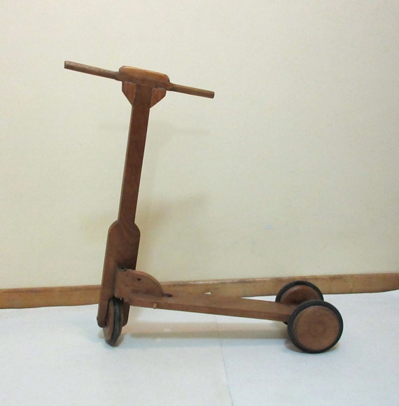 wooden scooter