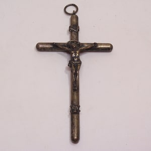 antique sterling silver Jesus Christ on the cross, crucifix