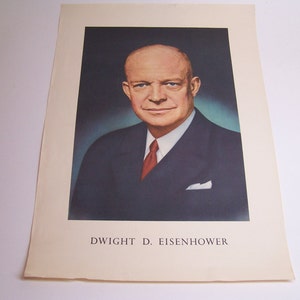 vintage original Dwight Eisenhower poster