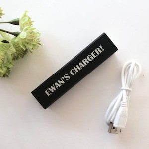 Personalised Portable Charger Personalised Power Bank Portable Charger Personalised Charger Phone Charger image 5
