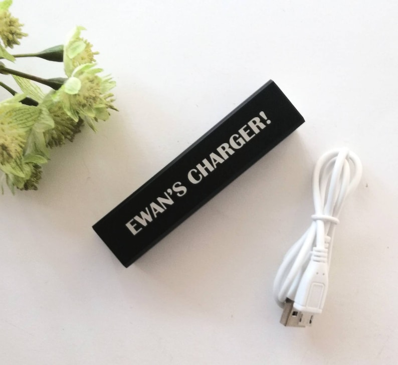Personalised Portable Charger Personalised Power Bank Portable Charger Personalised Charger Phone Charger image 5