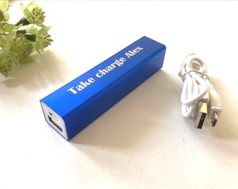 Personalised Charger - Power Bank - Battery Charger - Portable Charger - Personalised Charger - Phone Charger