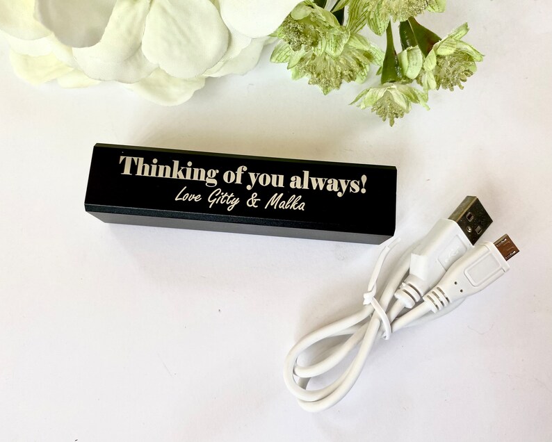 Personalised Portable Charger Personalised Power Bank Portable Charger Personalised Charger Phone Charger image 6